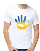 Чоловіча футболка для вишивкі бісером Молитва за Україну