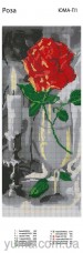 Схема вышивки бисером на атласе Панно Роза Юма ЮМА-П-1