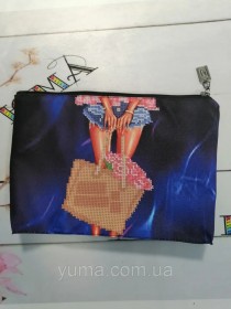 Косметичка для вышивки бисером Сумка с цветами  Юма КОС-084 - 176.00грн.