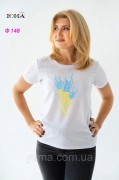 Женская футболка для вышивки бисером Колоски 