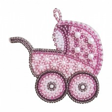 Набор для вышивки подвеса Розовая колясочка Новая Слобода (Нова слобода) РВ2115