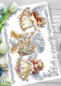 Схема вышивки бисером на габардине Бисер Арт  Рушник пасхальний РП-231 Biser-Art РП-231 - 167.00грн.