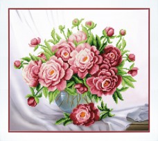 Набор для вышивки бисером Розовые пионы Чарiвна мить (Чаривна мить) Б-751