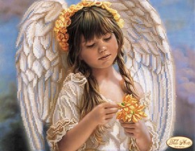Схема вышивки бисером на атласе Маленький ангел Tela Artis (Тэла Артис) Та-283 - 138.00грн.