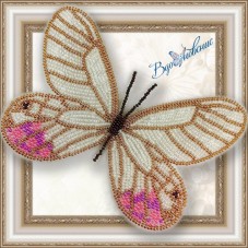Набір для вишивки бісером на прозорій основі Метелик Цитериас пиропина