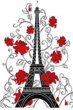 Схема вышивки бисером на атласе Цветущий Париж А-строчка АХ2-045
