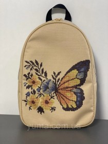 Рюкзак для вышивки бисером Бабочка  Юма Модель 3 №50 беж - 776.00грн.