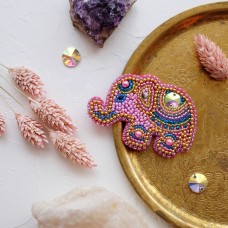 Набор для вышивки украшения Розовый слоненок Абрис Арт AD-038