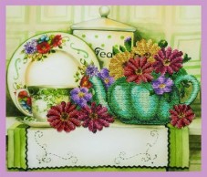 Набор для вышивки бисером Цветочный чай Картины бисером Р-333