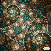 Схема для вышивки бисером на атласе Фрактал Мерцание Вселенной