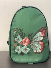 Рюкзак для вышивки бисером Бабочка Юма Модель 3 №55 Зелений - 776.00грн.