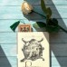 Набор для вышивки нитками на крафтовом картоне Wonderland Crafts Закладка - Арт Нуво WLZ-008