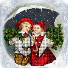 Набор для вышивки ювелирным бисером Рождественские истории 17 Краса и творчiсть 70915