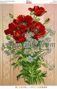 Схема для вышивки бисером на атласе Мальовничі квіти