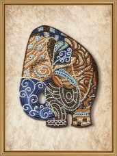 Набор для вышивки бисером на габардине Индийский слон Новая Слобода (Нова слобода)  ДК5597