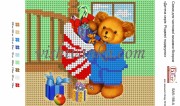 Схема для вышивки бисером на атласе Дитяча серія: Різдвяні подарунки