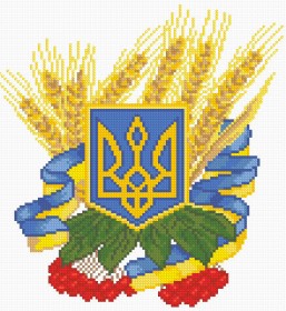 Набор для выкладки алмазной мозаикой Герб Украины" Алмазная мозаика DM-057 - 435.00грн.