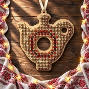 Набір для вишивки бісером по дереву Wonderland Crafts Ялинкова іграшка - Куманець FLK-638