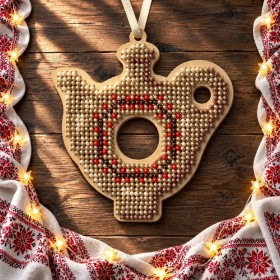 Набор для вышивки бисером по дереву Wonderland Crafts Елочная игрушка - Куманец FLK-638 Набор для вышивки бисером по дереву Wonderland Crafts Елочная игрушка - Куманец FLK-638