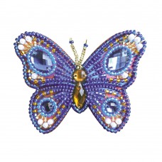 Брошь для вышивки бисером Голубая бабочка Новая Слобода (Нова слобода) ВР1001