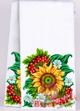 Схема вышивки бисером на габардине Рушник  Biser-Art Р-8008