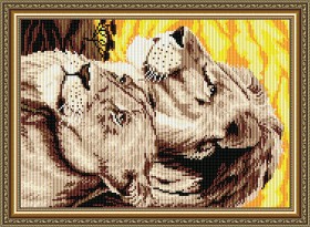 Набор для выкладки алмазной мозаикой Львы