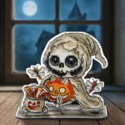 Набор для вышивки нитками на пластиковой основе Волшебная страна Скелет с насекомыми FLX-122 Набор для вышивки нитками на пластиковой основе Волшебная страна Скелет с насекомыми FLX-122