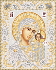 Схема вишивки бісером на атласі Марічка Вінчальная пара. Богородиця Казанська  РІК-5014 Марiчка (Маричка) РИК-5014 - 55.00грн.