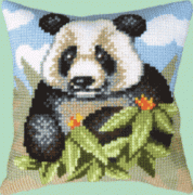 Набор для вышивки подушки крестиком Панда