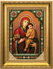 Набор для вышивки бисером Икона Божьей Матери Святогорская Чарiвна мить (Чаривна мить) Б-1188