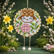 Набір для вишивання бісером Іграшка Великодня Баранчик Тепла Кольорова D-12