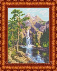 Набор для вышивки бисером Горный водопад Каролинка КБПН-3024