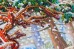 Набор-миди для вышивки бисером на натуральном художественном холсте Первый снег Абрис Арт AMB-038