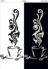 Схема для вышивки бисером на габардине Кофе Acorns А4-К-020