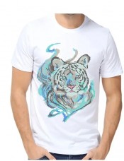 Мужская футболка для вышивка бисером Тигр Юма ФМ-24