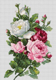 Набор для вышивки крестом Букет из роз