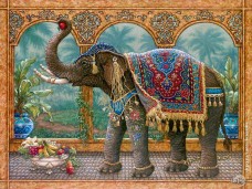 Набор для выкладки алмазной мозаикой Индийский слон DIAMONDMOSAIC DM-188