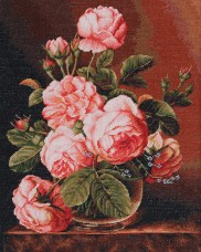 Набор для вышивки крестом Ваза с розами Luca-S В488