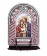 Набор для вышивки иконы с рамкой-киотом Святое семейство