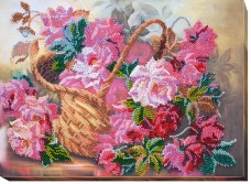 Набор для вышивки бисером Розовая нежность Абрис Арт АВ-441