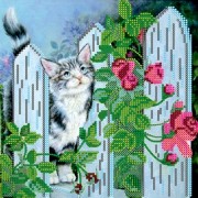Схема для вышивки бисером на холсте Мартовский кот