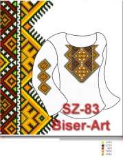 Заготовка для вышивки бисером Сорочка женская Biser-Art Сорочка жіноча SZ-83 (габардин)