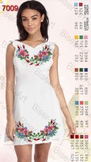 Заготовка женского льняного платья для вышивки бисером Biser-Art Bis7009