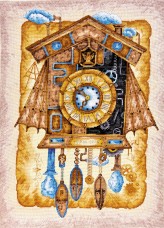 Набор вышивки крестом Часы с кукушкой Абрис Арт АН-039