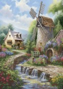 Схема для вишивки бісером Мальовничий млин Акорнс А3-К-1617
