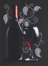 Набор для вышивки крестом Бутылка с вином