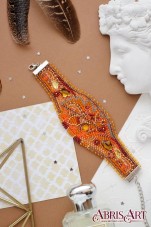 Набор для вышивки бисером украшение-браслет Осеннее золото Абрис Арт ADB-002