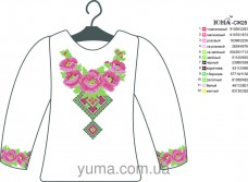 Заготовка женской рубашки для вышивки бисером СЖ 28 Юма ЮМА-СЖ 28