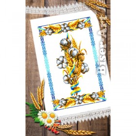 Схема вышивки бисером на габардине Рушник на праздник Спаса