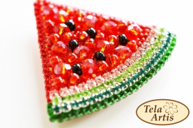 Набор для вышивки броши велюре Арбузик Tela Artis (Тэла Артис) Б-004ТА - 264.00грн.